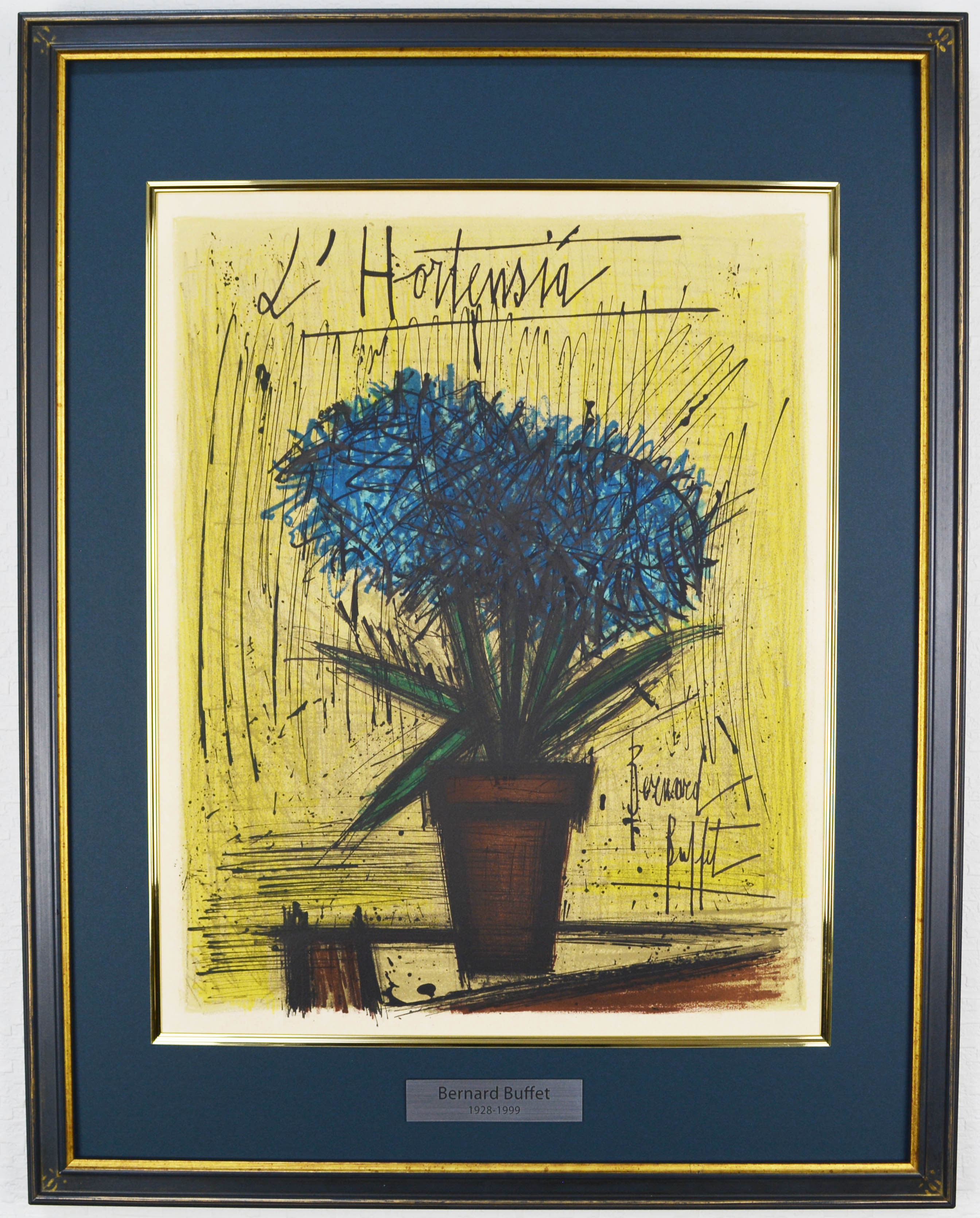 Bernard Buffet ベルナール ビュッフェ「入口」リトグラフ 額装品 