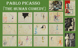 パブロ ピカソ 『 人間喜劇 Ⅻ 』リトグラフ 1954年パリで制作 作家生前作品 ムルロ工房 新品の額付き 壁面への取付け金具付き