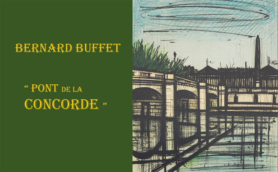 ベルナール ビュッフェ 『 パリのコンコルド橋 』 絵画 版画 リトグラフ 1968年パリで制作 – 版画専門店 OROCHI