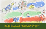 マルク シャガール 『 緑の大河 』 絵画 リトグラフ 1974年パリで制作 作家生前作品