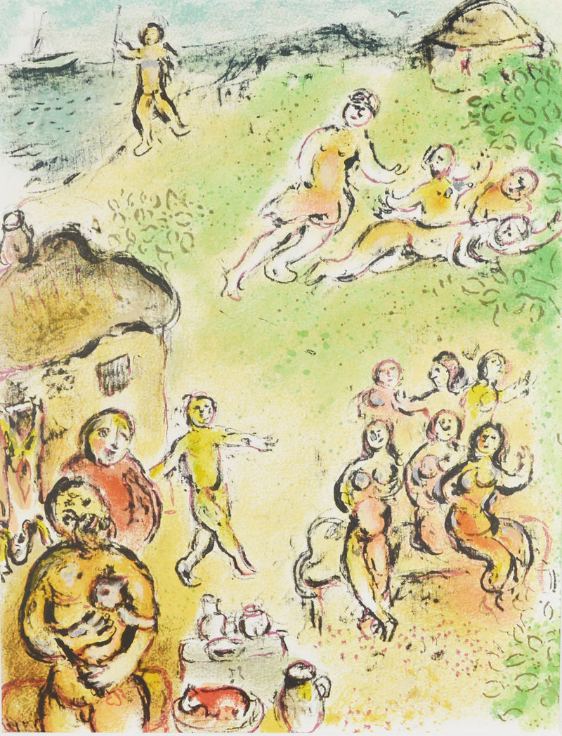 マルク シャガール 『嵐神アイオロスの島【オデュッセイア】』 絵画 グラノリトグラフ 1989年西ドイツで制作(復刻)