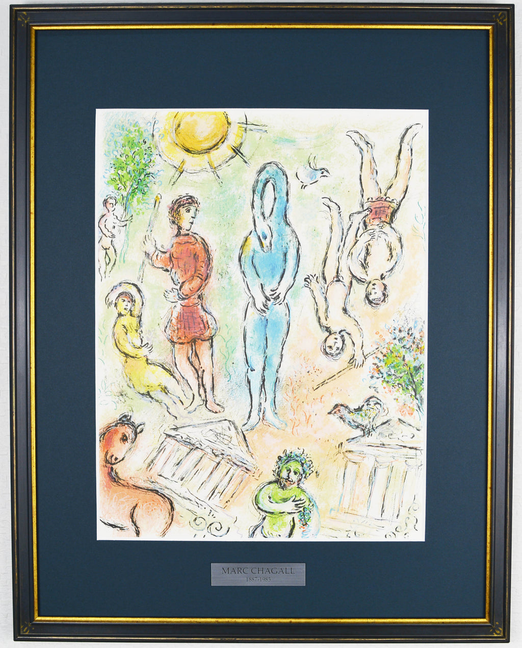 愛と感情を謳い続けた色彩の魔術師 二十世紀を代表する画家 マルク・シャガール リトグラフ 「オデッセイ」 【正光画廊】 - 美術品