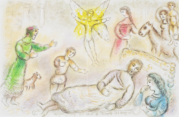 マルク シャガール 『再び戻ってきた平和【オデュッセイア】』 絵画 グラノリトグラフ 1989年西ドイツで制作(復刻)