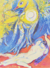 マルク シャガール 『シャハラザードの夜【 アラビアンナイト 】』 絵画 1988年西ドイツで制作(復刻) 印刷版公式レプリカ