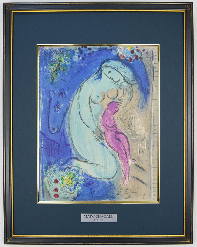マルク シャガール 『 花咲く波止場 』 絵画 リトグラフ 1954年パリで ...