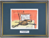 ベルナール ビュッフェ 『 ラウル・ デュフィ への手紙 』 絵画 版画 リトグラフ 本 1963年制作 作家生前作品 新品の額付き 壁面への取付けフック付き