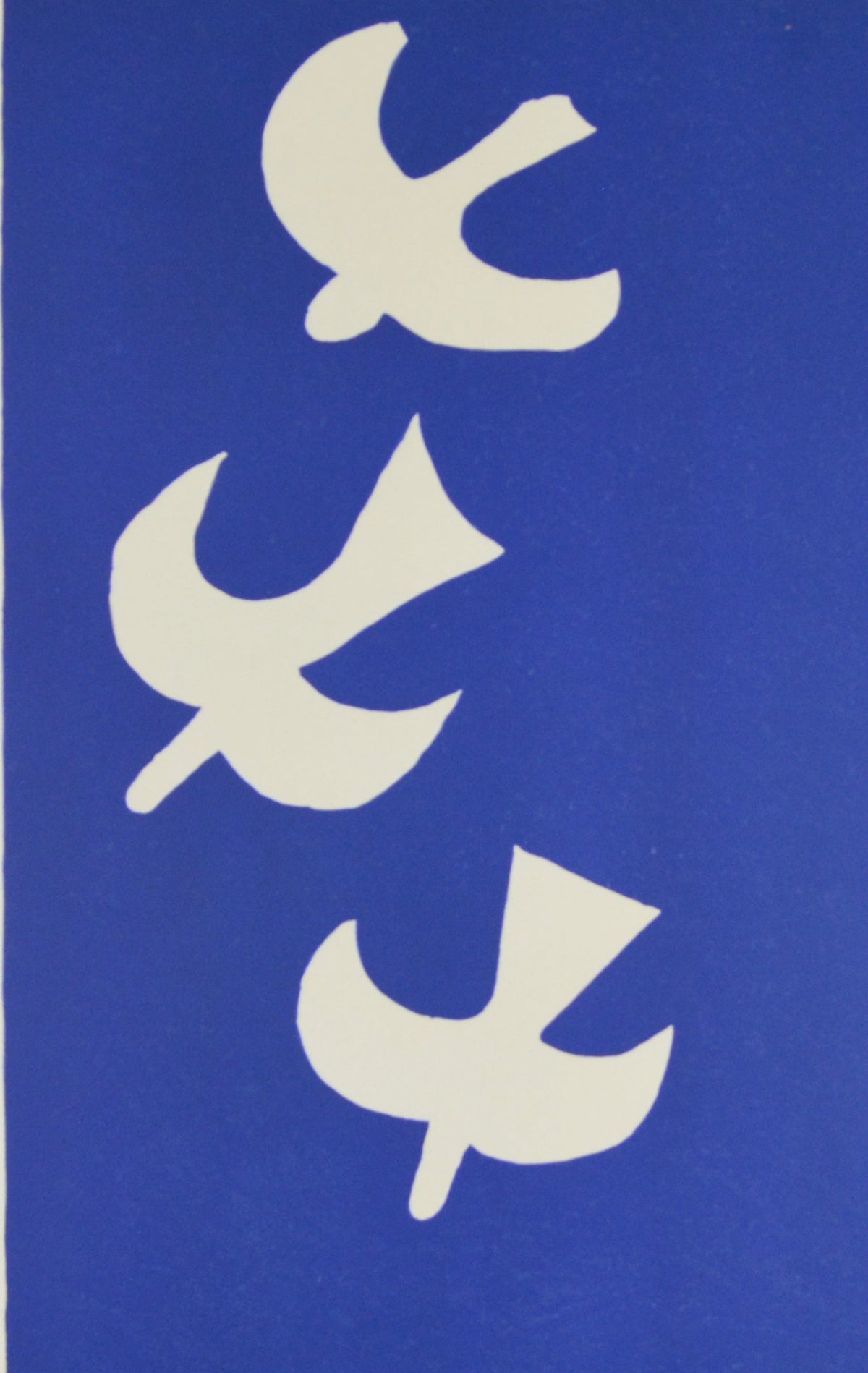 ジョルジュ ブラック『三羽の鳥【ジョルジュ・ブラックのスケッチブックより】』版画 リトグラフ 1955年パリで制作 ムルロ工房 作家生前作品 –  版画専門店 OROCHI