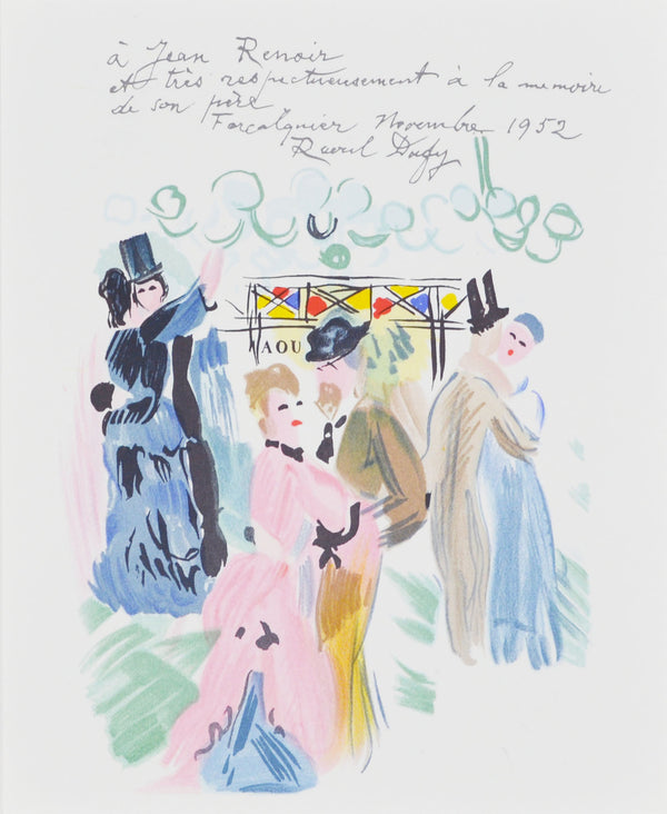 ラウル デュフィ 『ルノアールへのオマージュ 【ラウル・デュフィへの手紙】』 絵画 版画 リトグラフ 本 1965年パリで制作
