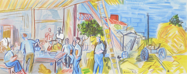 ラウル デュフィ 『 収穫 【ラウル・デュフィへの手紙】』 絵画 版画 リトグラフ 本 1965年パリで制作
