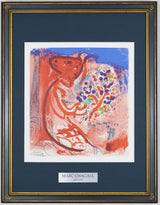 マルク シャガール 『 ラウル・デュフィへの手紙 』リトグラフ インテリア 1960年パリで制作 作家生前作品 新品の額付き