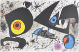 ジョアン ミロ『ジョアン・ミロへのオマージュ』絵画 版画 リトグラフ 1972年パリで制作 ムルロ工房 作家生前作品 新品の額付き 壁面への取付け用フック付き