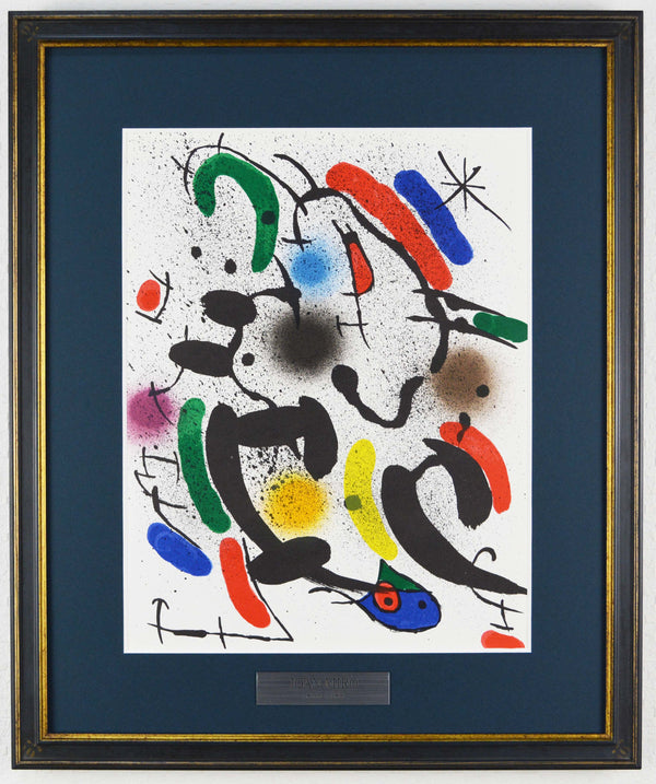 安い正本ジョアン・ミロ（Joan MIRO）／「洞窟壁画」よりPI.XV〈エッチング／サイン有〉ジョアンミロ 石版画、リトグラフ