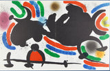 ジョアン ミロ 『Litografia original Ⅳ【Litografo Ⅰ巻より】』絵画 版画 リトグラフ 1972年パリで制作 ムルロ工房 作家生前作品 新品の額付き 壁面への取付け用フック付き