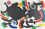 ジョアン ミロ 『Litografia original Ⅶ【Litografo Ⅰ巻より】』絵画 版画 リトグラフ 1972年パリで制作 ムルロ工房 作家生前作品 新品の額付き 壁面への取付け用フック付き