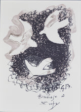 ジョルジュ ブラック 『 ラウル・ デュフィ への手紙 』 絵画 版画 リトグラフ 本 1959年制作 作家生前作品 新品の額付き 壁面への取付けフック付き